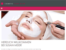 Tablet Screenshot of cosmetic-susan-meier.ch